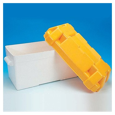 Large Battery Box with Divider & Straps