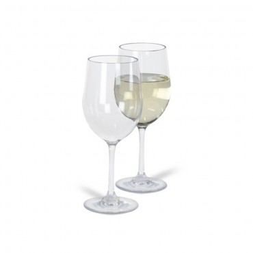 Kampa Noble Acrylic 350ml White Wine Glasses - Pack of Two