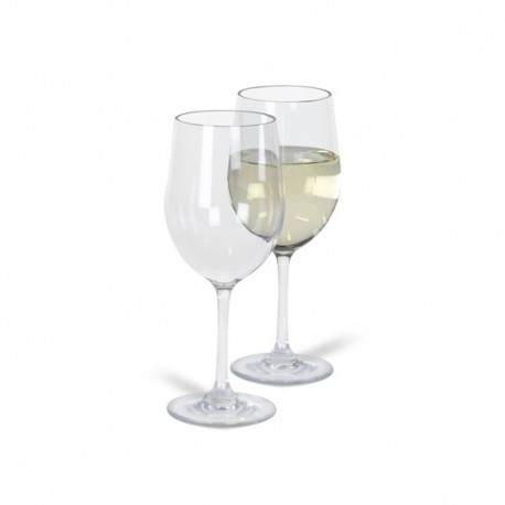 Kampa Noble Acrylic 350ml White Wine Glasses - Pack of Two