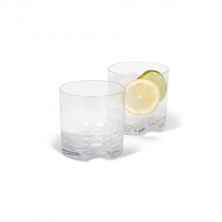 Kampa Acrylic 350ml Low Tumbler Glasses - Pack of Four