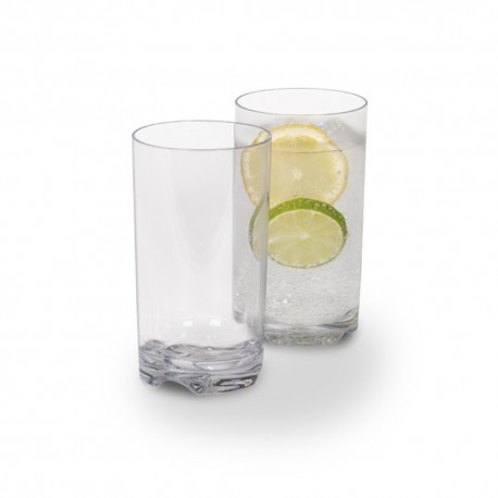 Kampa Acrylic 410ml Tall High Tumbler Glasses - Pack of Four