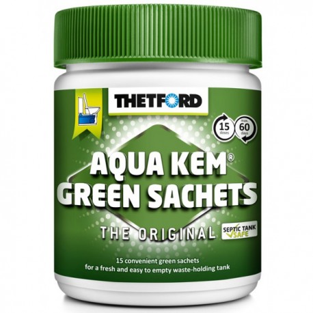 Thetford Aqua Kem Green Sachets - Tub of 15