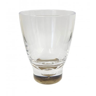 2 For £12 - Polycarbonate Low Tumbler 'Glass' - Smoked