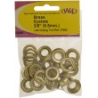 Brass Eyelets 3/8" (9.5mm) - Pack Of Ten