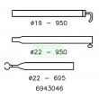 Roof Support Pole 22/19mm 170-250cm