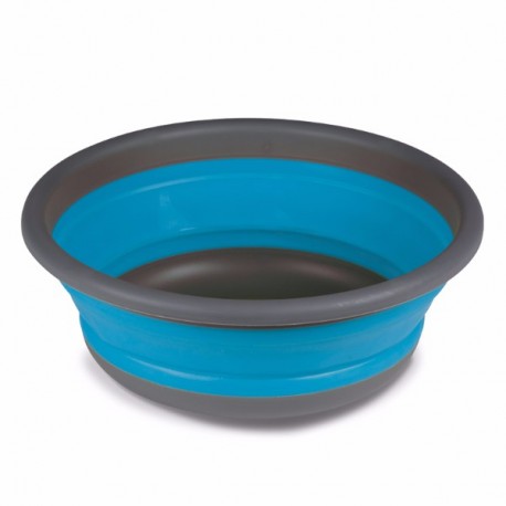 Silicone Collapsible Round Washing Up Bowl (32.5 x 12cm) - Blue