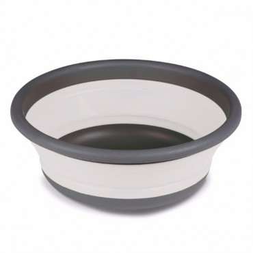 Grey Medium Silicone Collapsible Washing Up Bowl