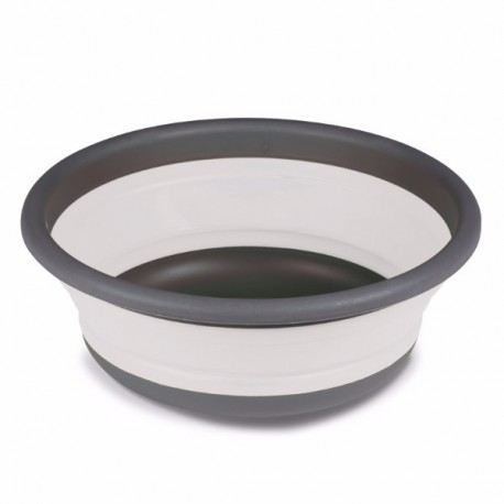 Grey Medium Silicone Collapsible Washing Up Bowl