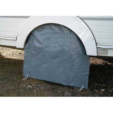 Caravan Single Wheel Cover - Grey