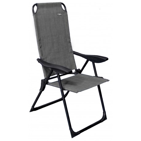 Quest Hampton Recline Camping Chair - Grey
