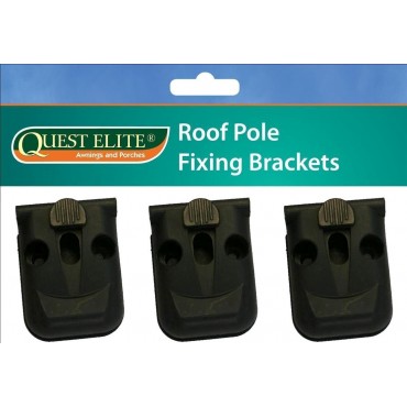 Quest Elite Caravan Awning Roof Pole Bracket Pads x 3