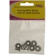 Awning Skirt Studs With Stainless Steel Screws - Pack Of Five