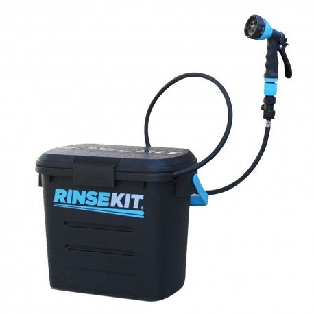 RinseKit 2 Gallon Portable Portable Pressurised Shower Kit for Dogs, Horses etc
