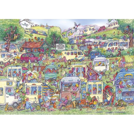1000 piece Jigsaw Puzzle - Caravan Chaos Caravan Themed