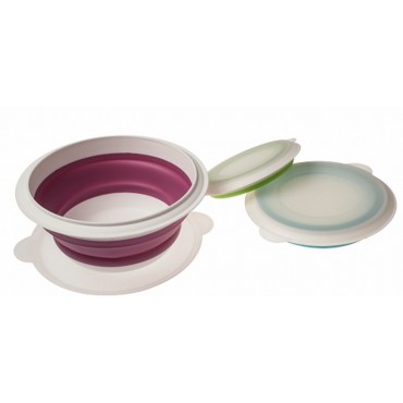 Kampa Compact Collapsible Silicone Bowls - 3 Piece Set