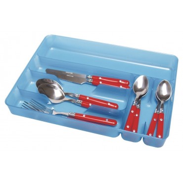 Blue Cutlery Tray 6 Position