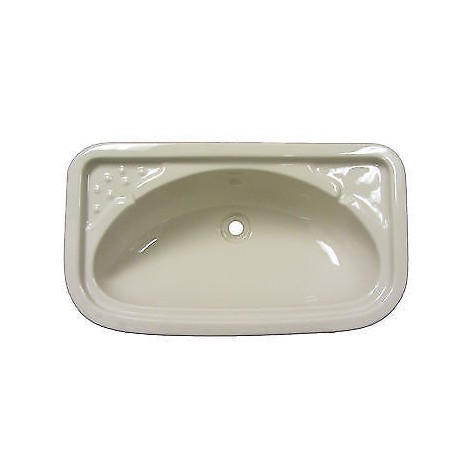 Rectangular Vanity Basin Sink In Acrylic - Ivory