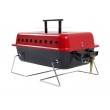 Red Lid Table Top Barbeque with Lava Rock