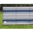 7 Pole Windbreak - Navy / Burgundy Contemporary Stripe