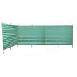 Blue Diamond 7 Pole Windbreak - Green / Cream Stripe