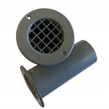 Gas Drop Vent Grey -   120mm -  x 1