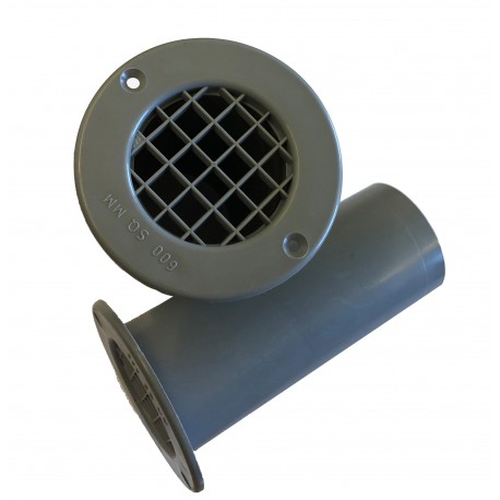 Gas Drop Vent Grey -   120mm -  x 1