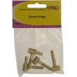 W4 Pack of Two 25mm Brass Barrel Hinge (Pack of Two)