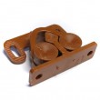 Cupboard Double Roller Catch X 2 - Brown