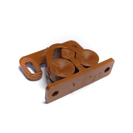 Cupboard Double Roller Catch X 2 - Brown