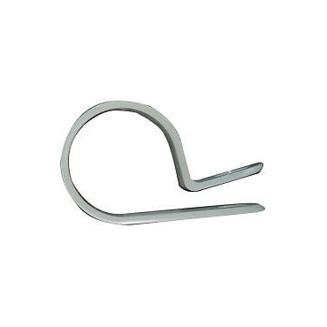 W4 Pipe "P" Clips - Pack Of Five - Upto 16mm Diameter