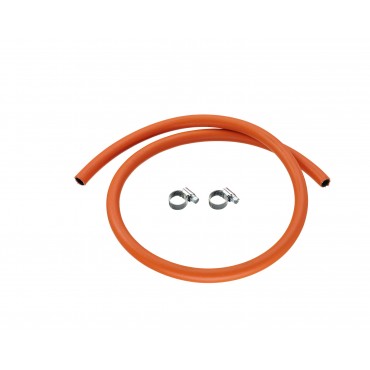 Calor 1m 8mm Low Pressure Gas Hose & 2 Hose Clips