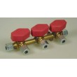 Cavagna Three (3) Way Gas Manifold With Taps