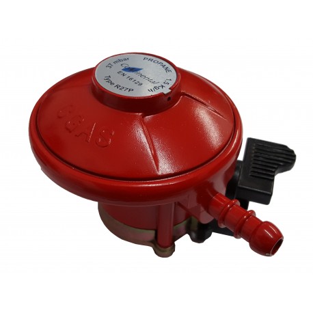 Barbecue Patio Gas Regulator - 27mm Clip-On Propane Regulator 37mbar