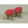 Cavagna Two (2) Way Gas Manifold With Taps