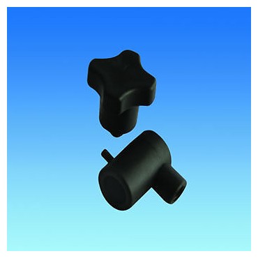 Window Stay Lock Knob & Holder - Black