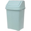 Plastic Rubbish Swing Bin - 8 ltr - Duck Egg Blue