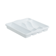 Cutlery Tray in Ice White - 5 Compartment