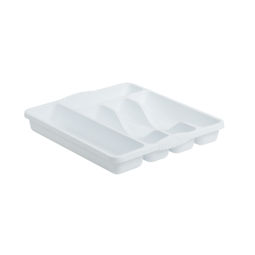 Cutlery Tray in Ice White - 5 Compartment