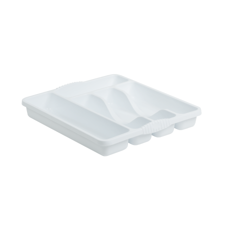 Cutlery Tray in Ice White - 5 Compartment