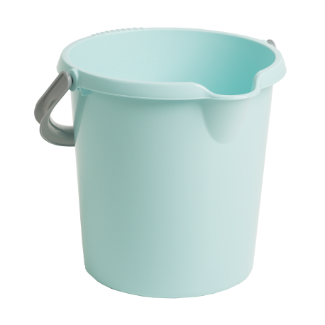 Plastic Bucket With Handle - Duck Egg Blue - 10Ltr