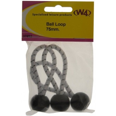 W4 75mm* Elasticated Ball Loops - Pack Of Three