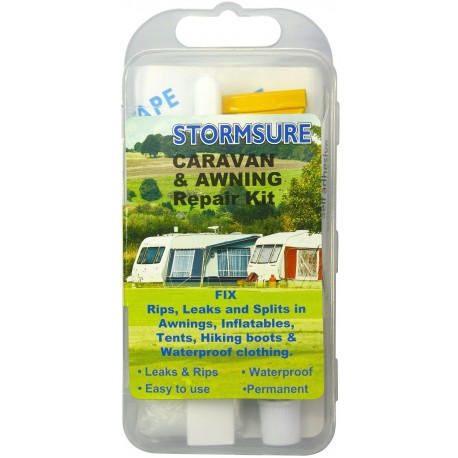 Stormsure Caravan and Awning Repair Kit for rips, leaks, pipe bursts, boots, e