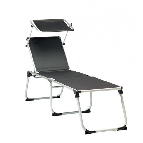 Isabella Sunbed Sun Lounger with Adjustable Sun Shield Caravan Stuff 4 U