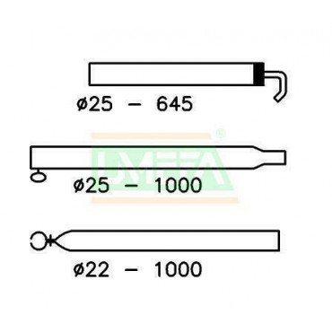 Roof Support Pole 25/22mm 170-250cm