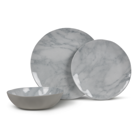 Melamine Dinner Set  - 12 piece - Marble