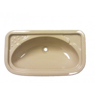Rectangular Vanity Basin Sink In Acrylic - Beige