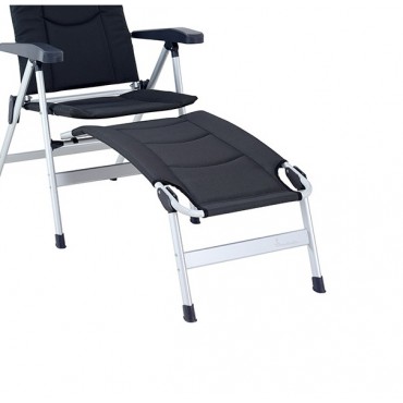 Isabella Lightweight Alloy Folding Footrest - Dark Grey