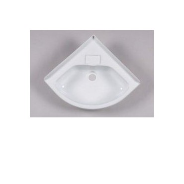 Small Corner Basin In Acrylic - White