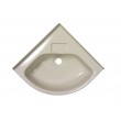 Small Corner Basin In Acrylic  - Ivory