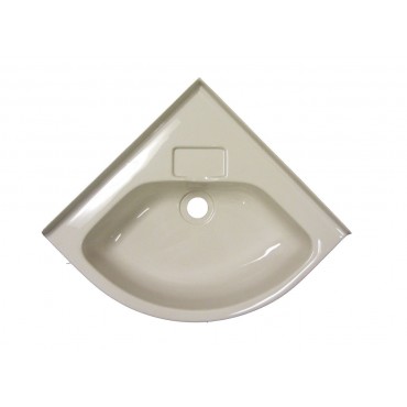 Small Corner Basin In Acrylic  - Ivory